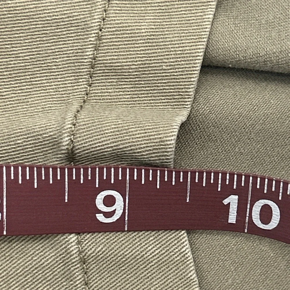 RVCA Shorts Men's Size 31 Beige Flat Front Chino Casual Pockets Week-End Stretch